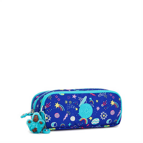 Kipling Gitroy Printed Pencil Case Bags Galaxy Gimmicks | AU 1909DF